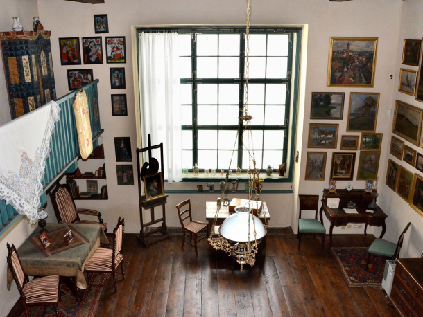 Ateliér malířky Zdenky Braunerové_interiér