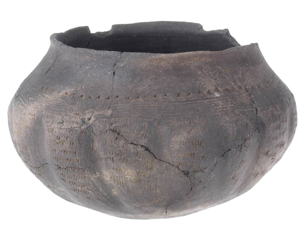 Nádoba s kulatým dnem, doba stěhování národů (1. pol. 6. století n. l.)