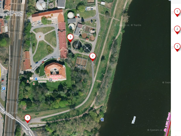 Hlavní vjezd do radiační komory 