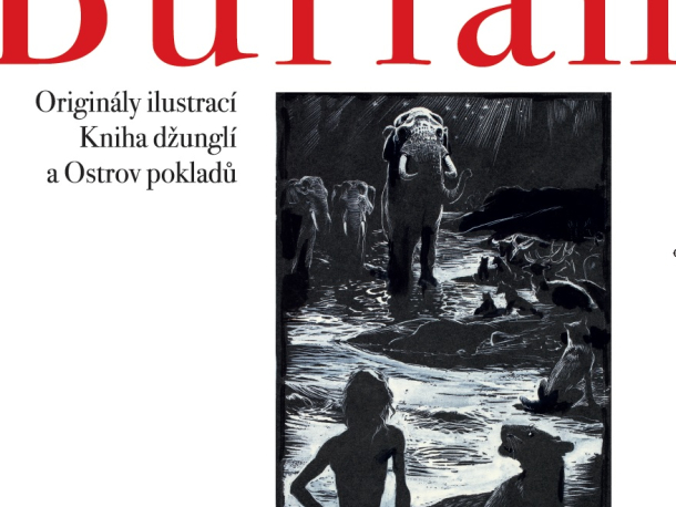Výstava Zdeněk Burian. Originály ilustrací Kniha džunglí a Ostrov pokladů