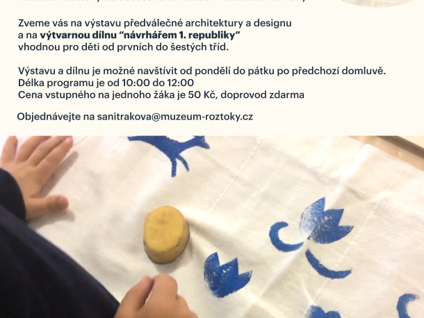 Výtvarná dílna k výstavě Prima sezóna ve Středočeském muzeu v Roztokách u Prahy. 