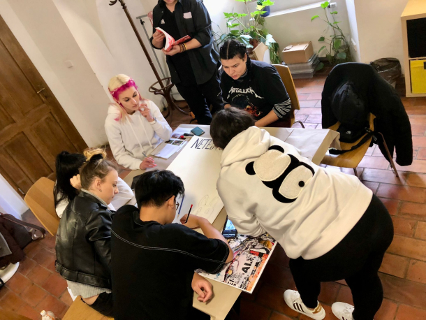 tvůrčí část lektorského programu v ateliéru