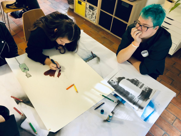 tvůrčí část lektorského programu v ateliéru