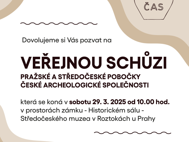 Veřejná schůze České archeologické společnosti