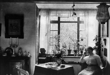 Zdenka Braunerová ve svém ateliéru