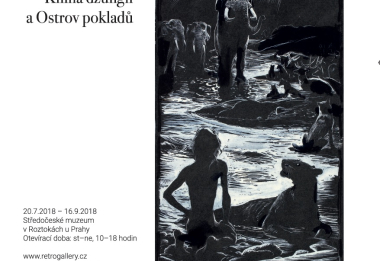 Výstava Zdeněk Burian. Originály ilustrací Kniha džunglí a Ostrov pokladů