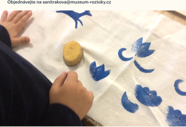 Výtvarná dílna k výstavě Prima sezóna ve Středočeském muzeu v Roztokách u Prahy. 