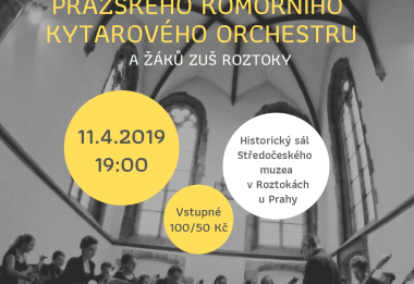 Koncert Pražského komorního kytarového orchestru a žáků ZUŠ Roztoky