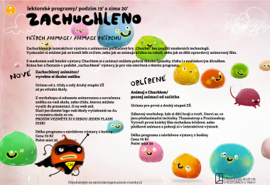 Lektorské programy k výstavě ZACHUCHLENO. Příběh animace / animace příběhu ve Středočeském muzeu v Roztokách u Prahy