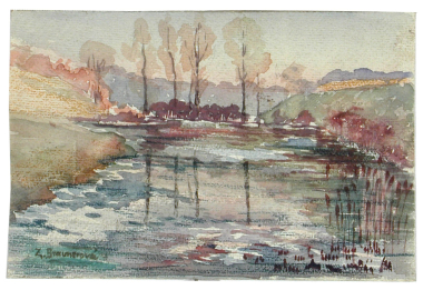 Malířský plenér v zahradě Zdenky Braunerové