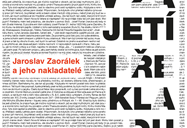 Výstava V zajetí překladu. Jaroslav Zaorálek a jeho nakladatelé