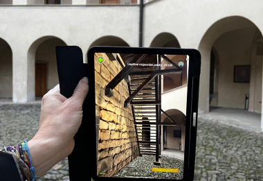 práce s augmentovanou realitou v roztocké tvrzi